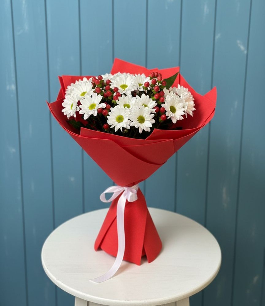 Букет цветов из: Хризантемы в Усть-Калманке