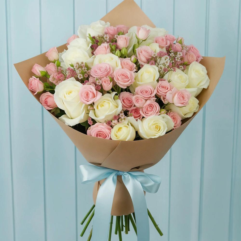 Букет цветов из: Розы в Усть-Калманке