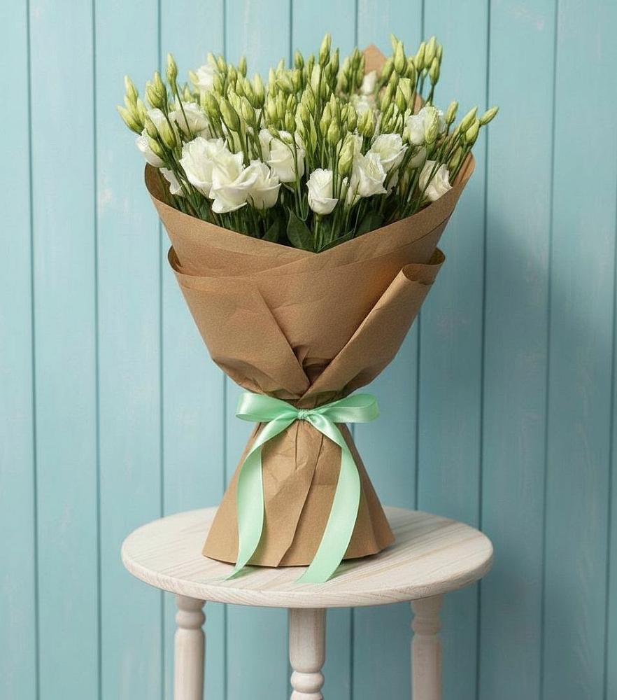 Букет цветов из: Лизиантусы в Усть-Калманке