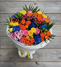 Букет цветов из:  Розы и Хризантемы #REPLACE_PRED# Усть-Калманке