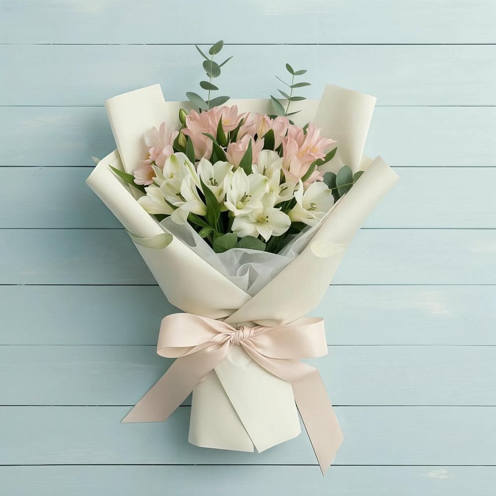 Букет цветов из: Альстромерии в Усть-Калманке