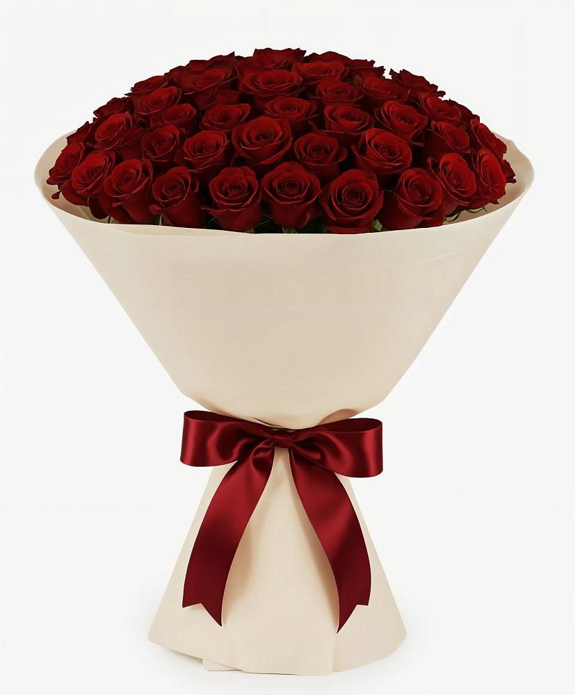 Букет 101 Бордовая роза Блэк Бакарра в Усть-Калманке