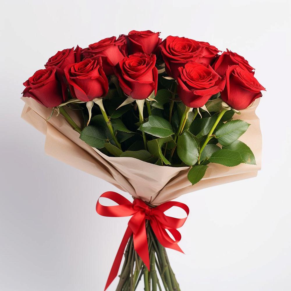 Букет 11 Красных роз Эдлесс Лав в Усть-Калманке